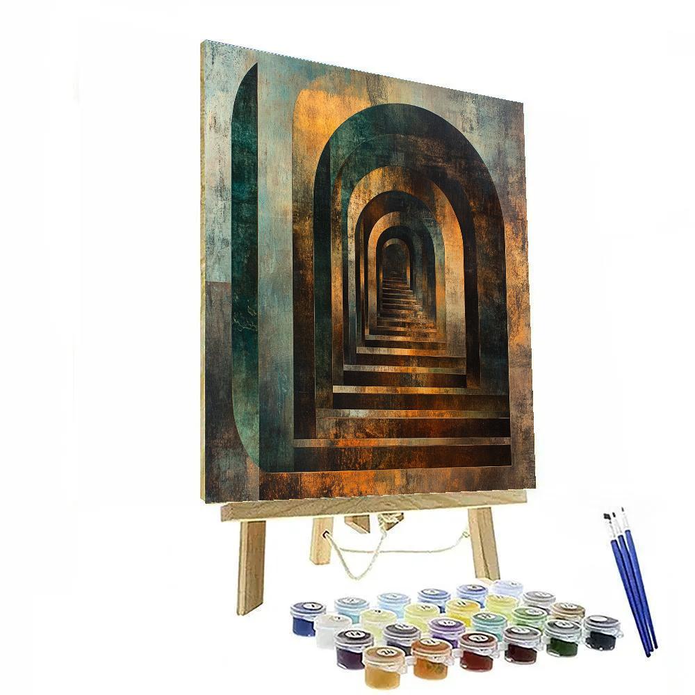 Max Ernst Inspired Subterranean Symphony DIY paint by numbers