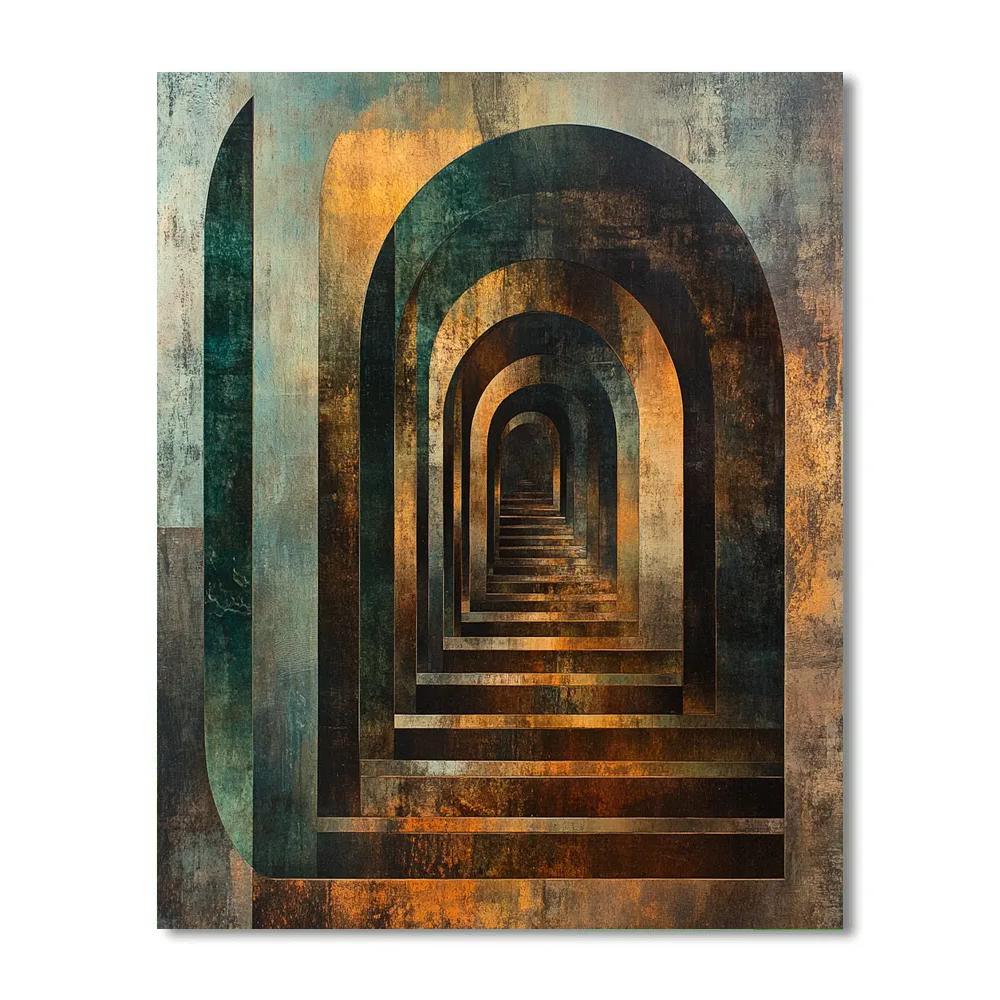 Max Ernst Inspired Subterranean Symphony DIY paint by numbers