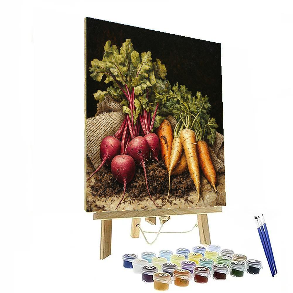 Caravaggio Inspired Autumn Root Harvest Paint by numbers art
