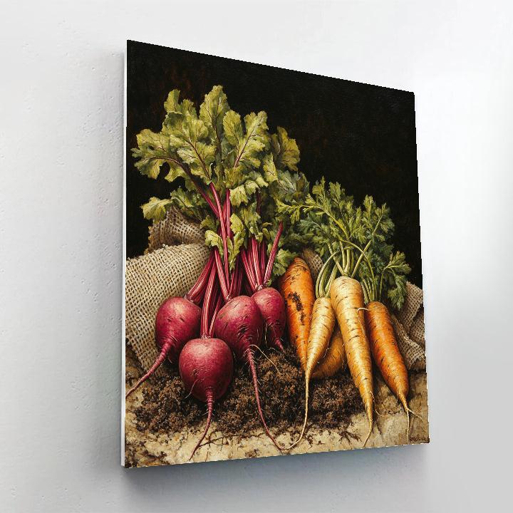 Caravaggio Inspired Autumn Root Harvest Paint by numbers art