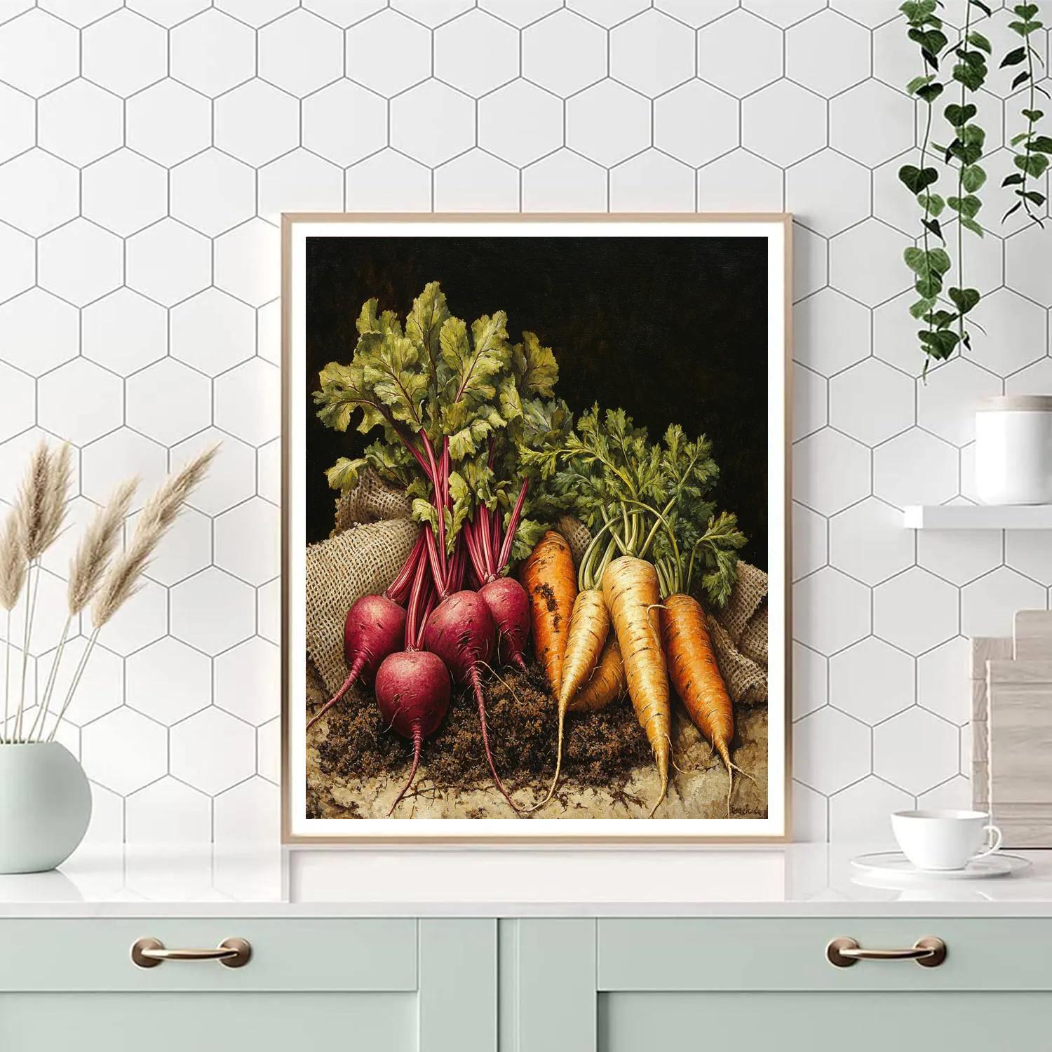 Caravaggio Inspired Autumn Root Harvest Paint by numbers art