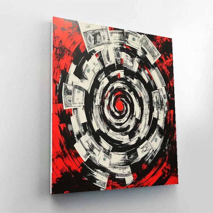 Banksy Inspired Anti Consumerism Spiral painting number kit