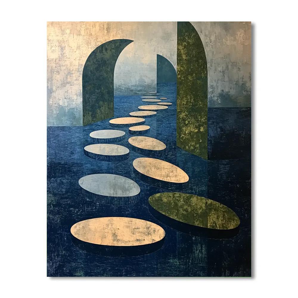 Max Ernst Inspired Chrono-Archipelago Numbered painting kits