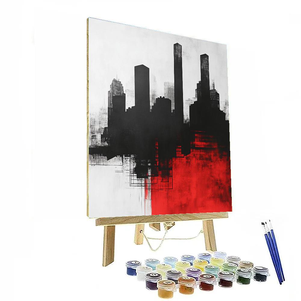 Banksy Inspired Urban Shadows painting number kit
