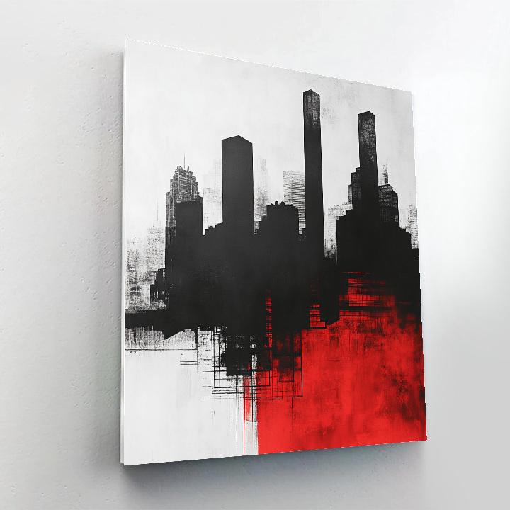 Banksy Inspired Urban Shadows painting number kit