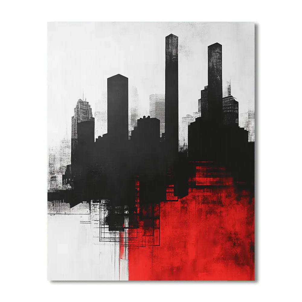 Banksy Inspired Urban Shadows painting number kit