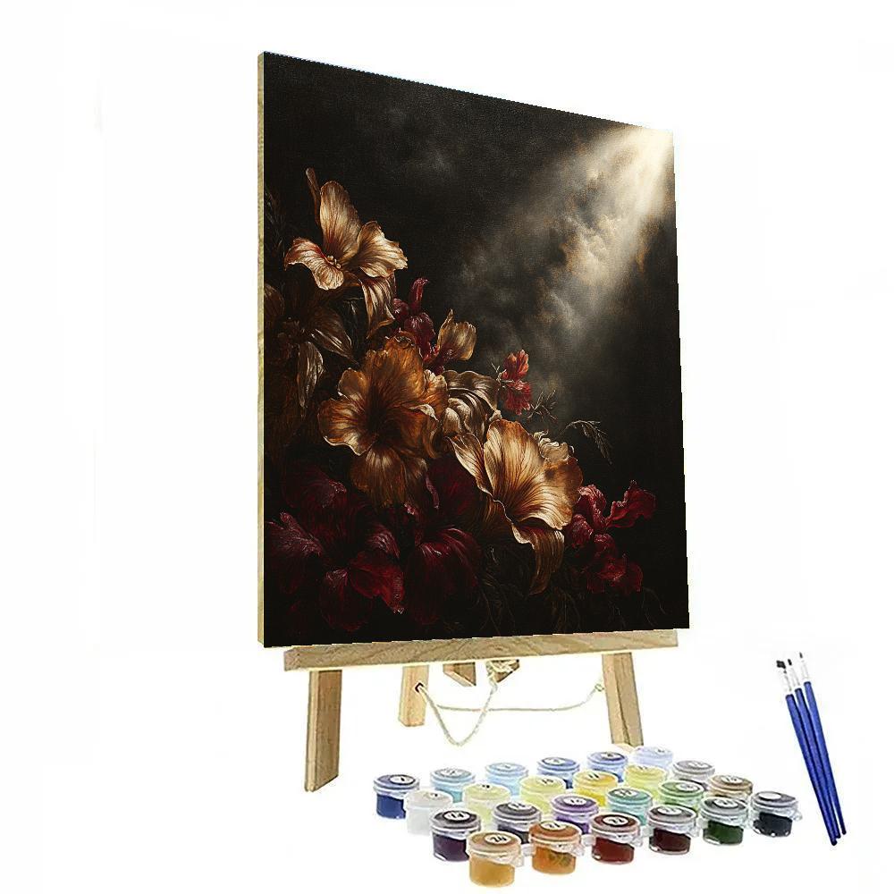 Caravaggio Inspired Tenebristic Floral Decay Painting by numbers kit