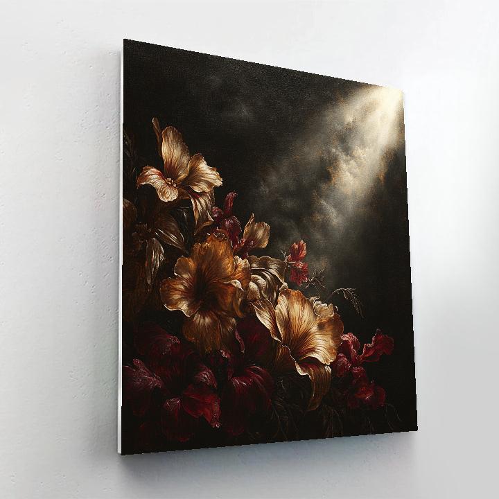 Caravaggio Inspired Tenebristic Floral Decay Painting by numbers kit