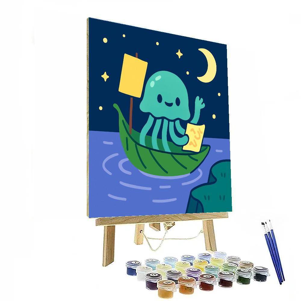 Star Sailor Jellyfish Painting by numbers kit