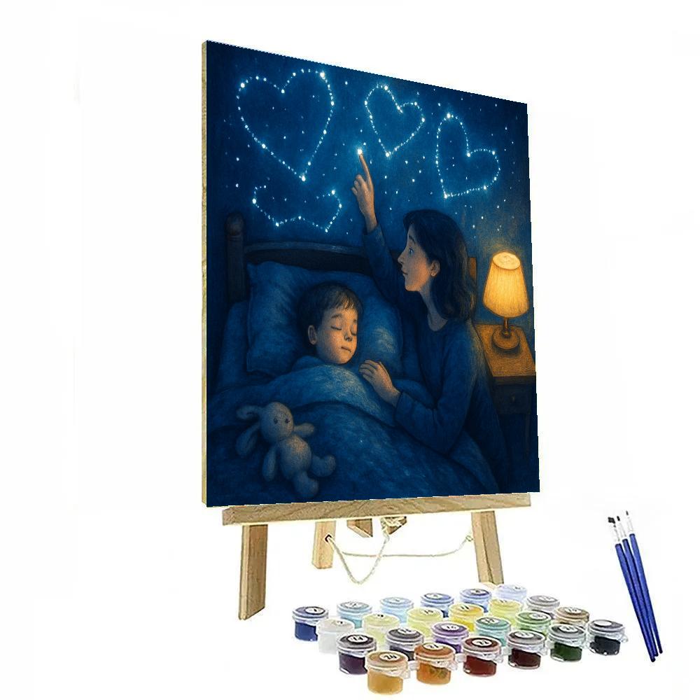 Bedtime Star Map Numbered painting kits