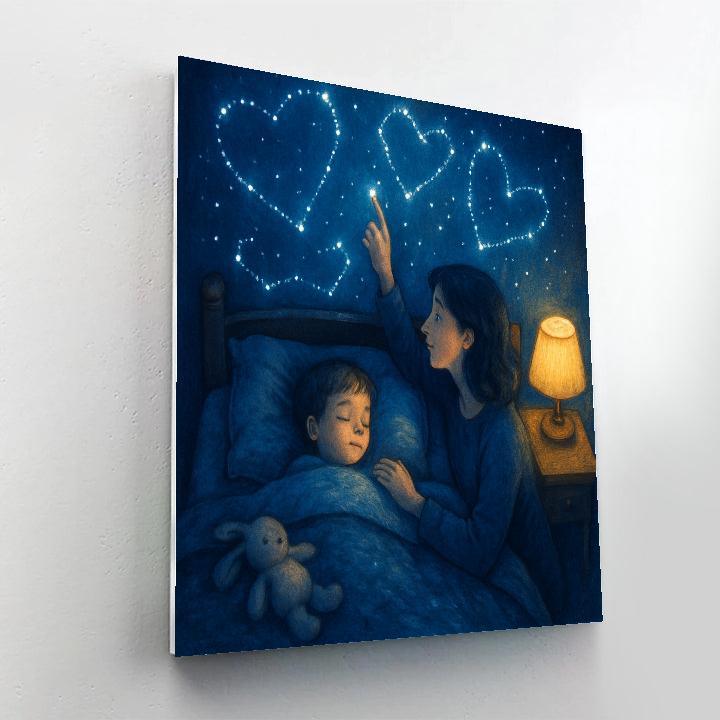 Bedtime Star Map Numbered painting kits