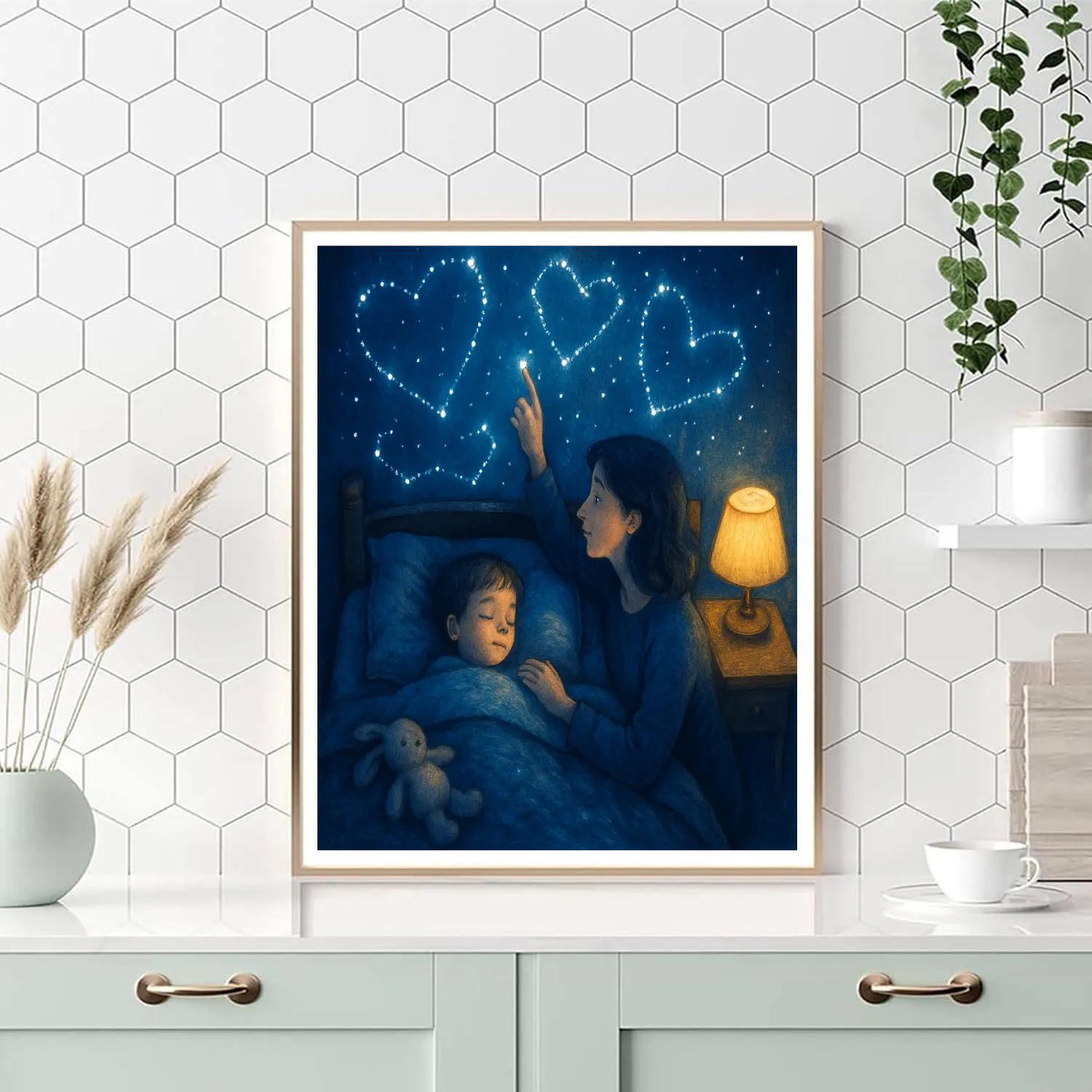 Bedtime Star Map Numbered painting kits