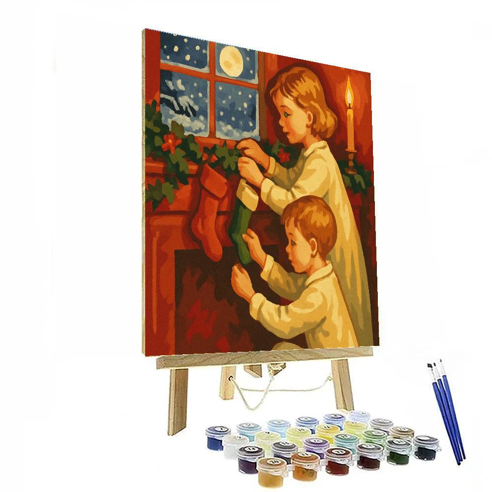 Midnight Stocking Exchange Numbered painting kits