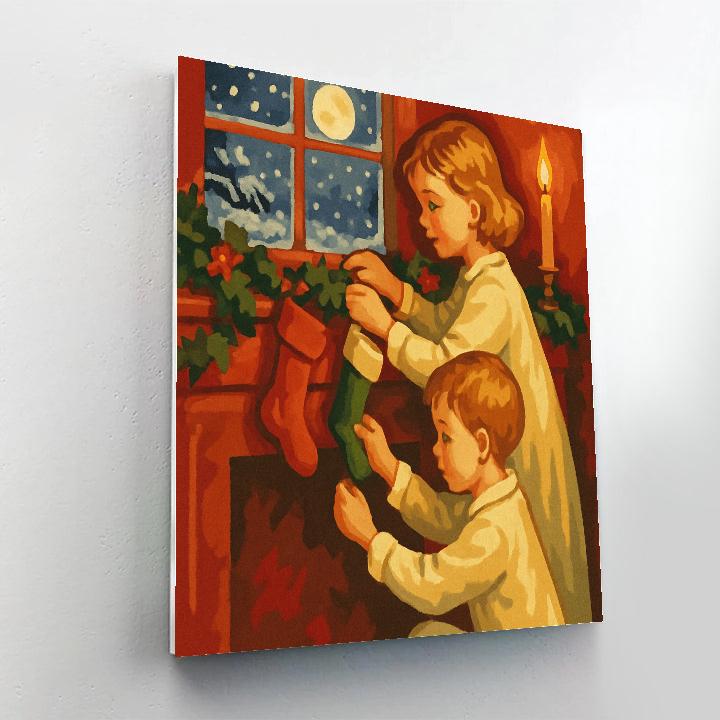 Midnight Stocking Exchange Numbered painting kits