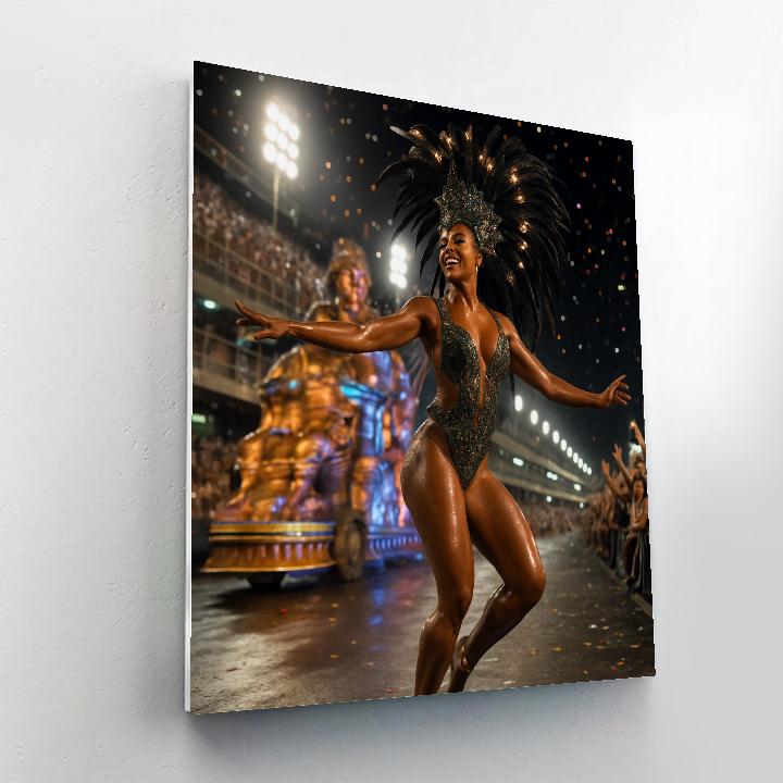 Rio Carnival Samba Lead Dancer Number painting
