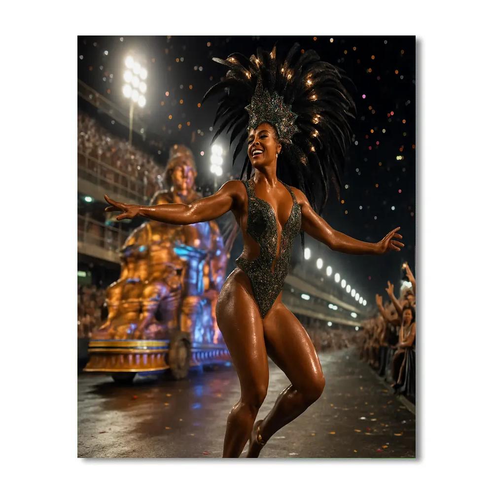 Rio Carnival Samba Lead Dancer Number painting