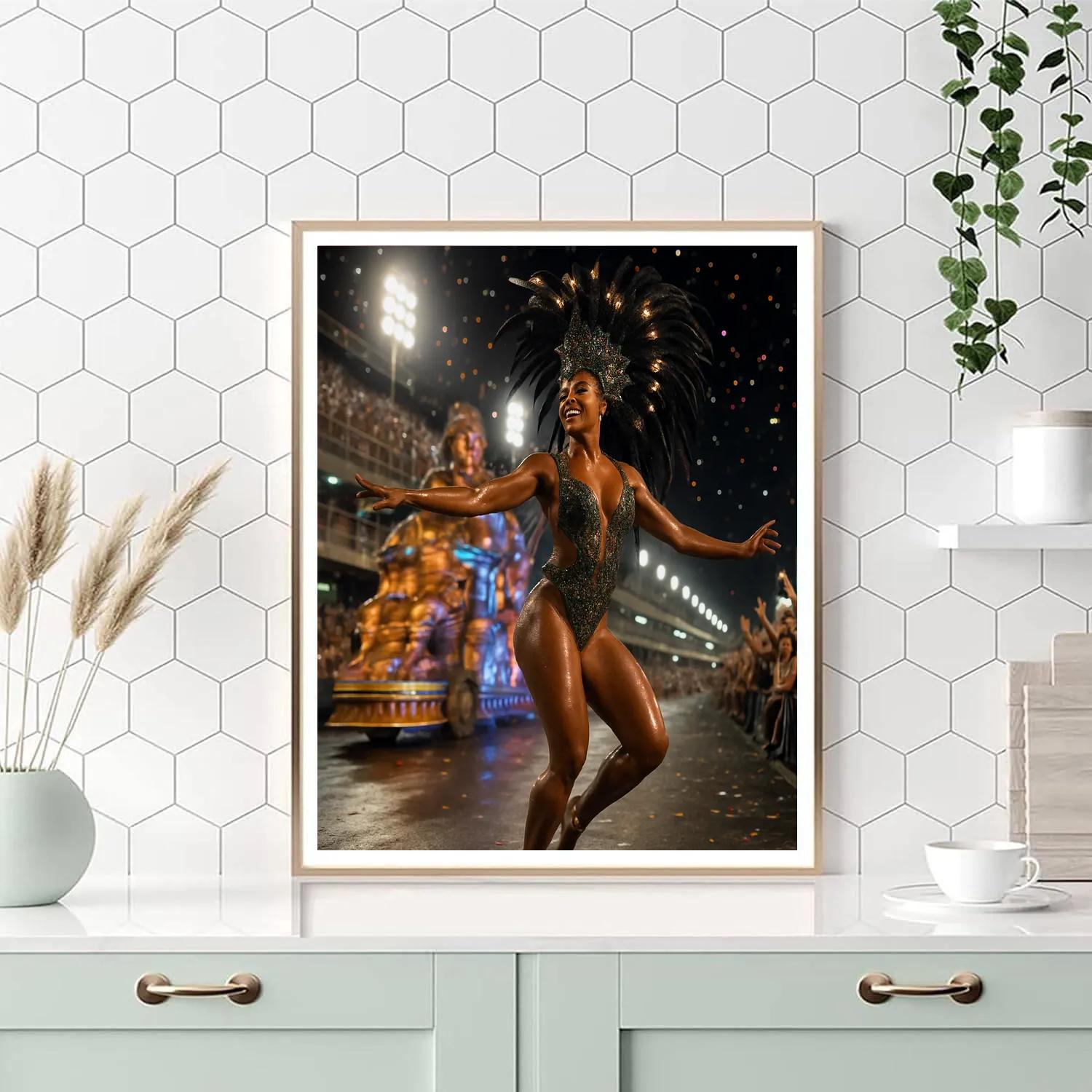 Rio Carnival Samba Lead Dancer Number painting