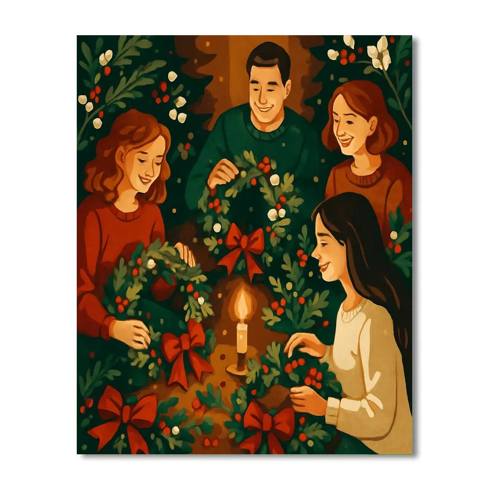 Wreathmakers Circle paint by numbers