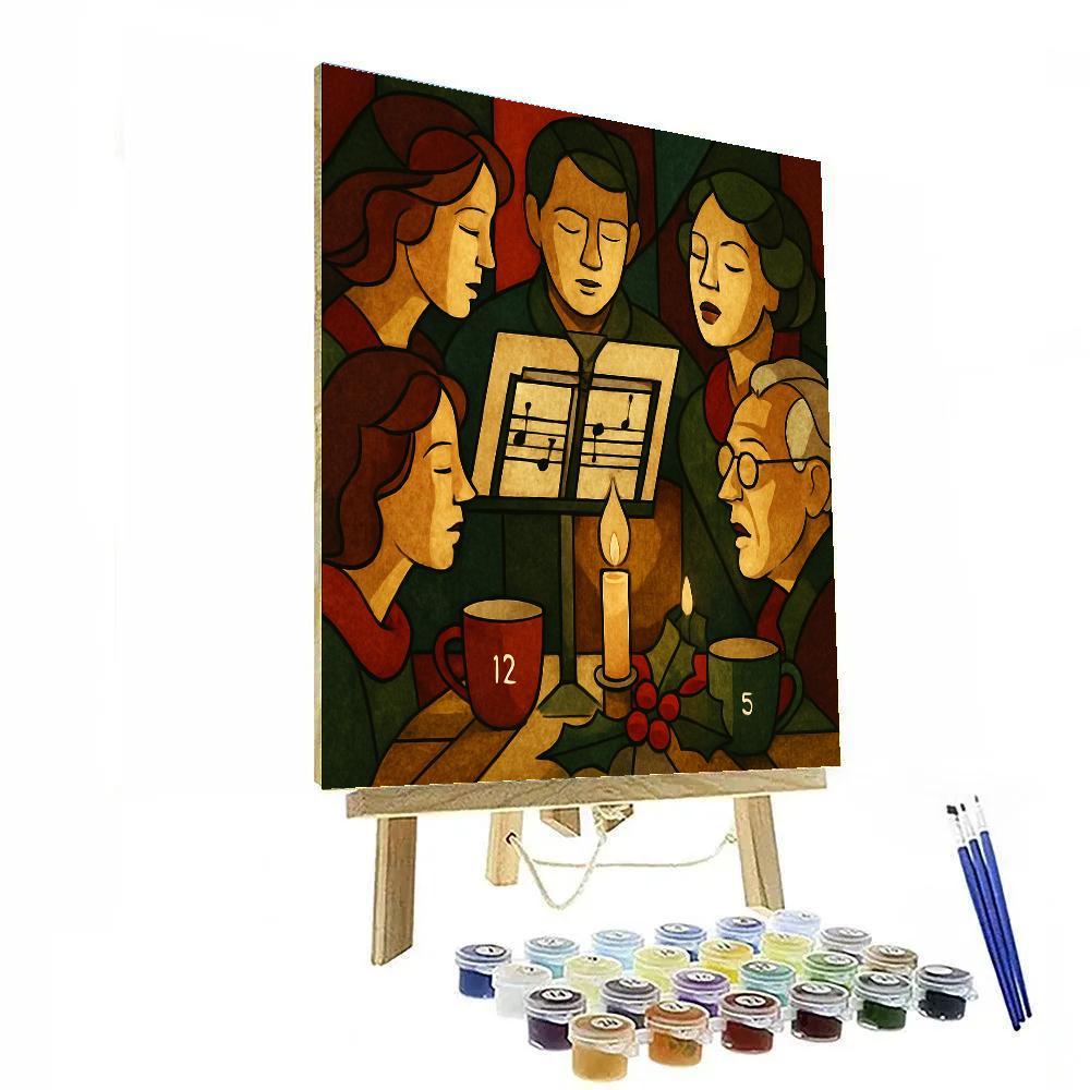 Gilded Carol Table Painting by numbers kit