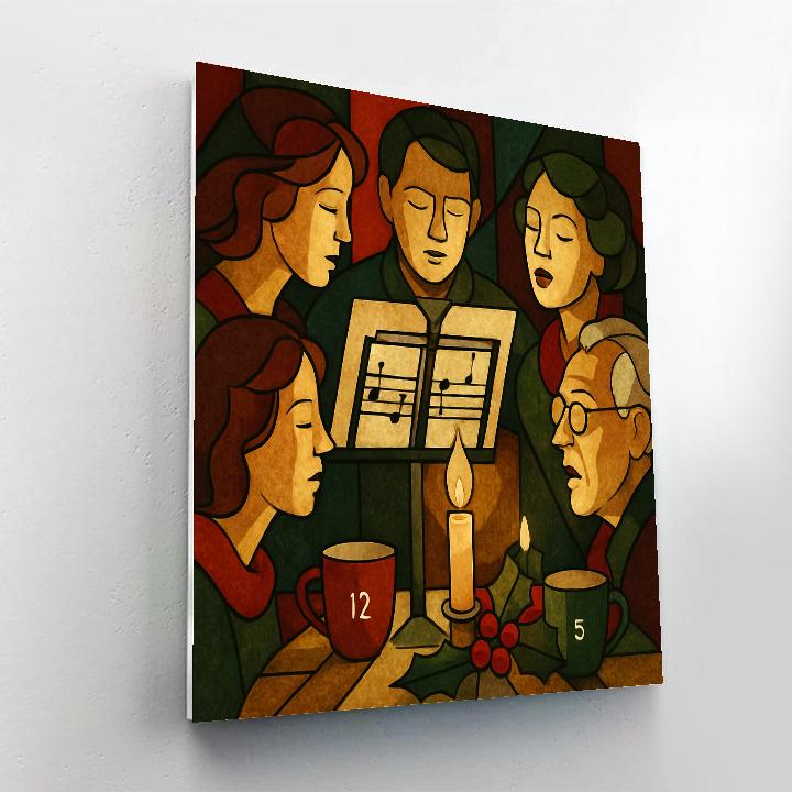 Gilded Carol Table Painting by numbers kit