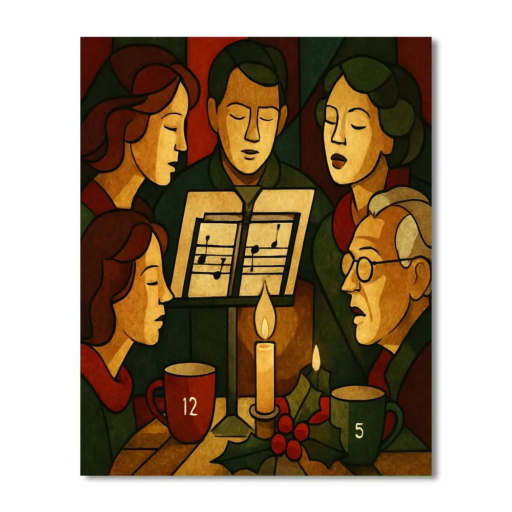 Gilded Carol Table Painting by numbers kit