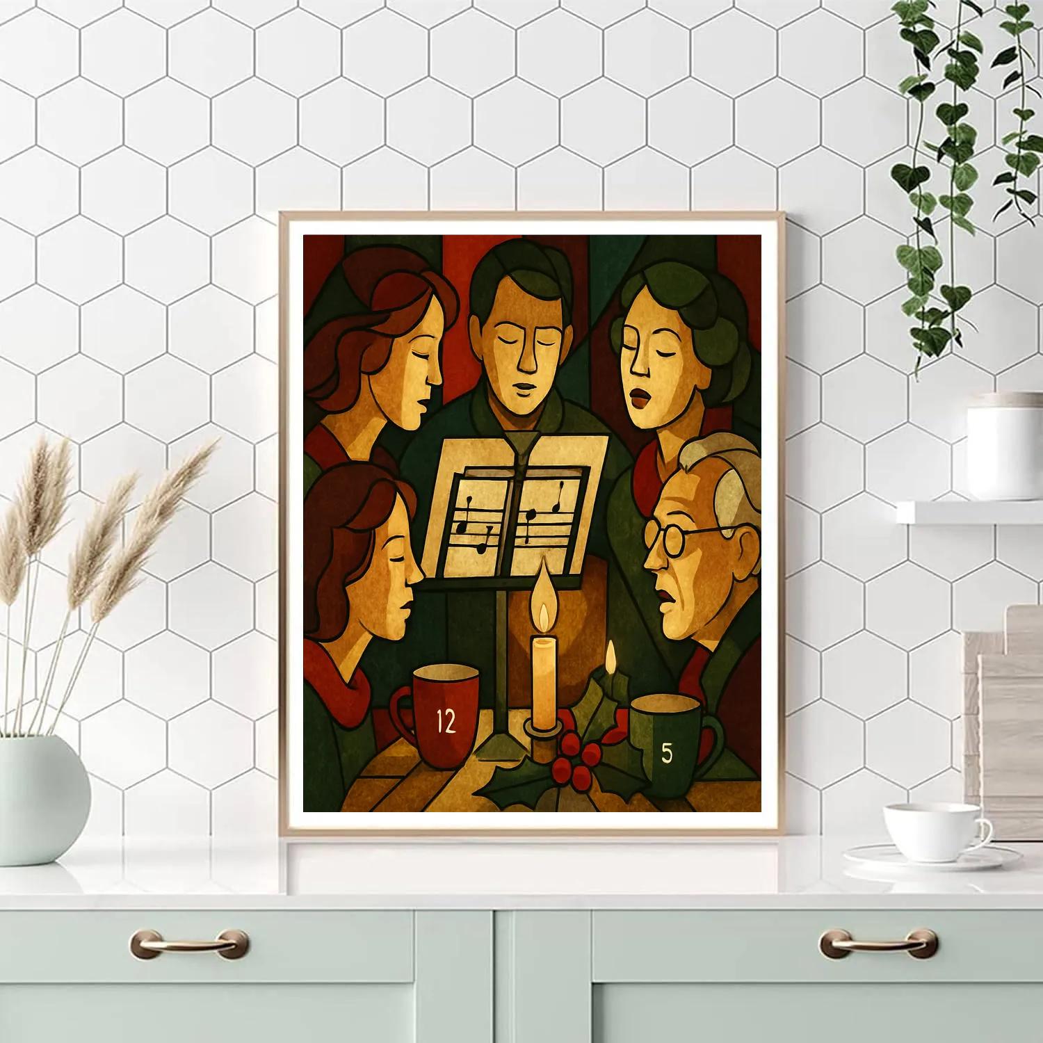 Gilded Carol Table Painting by numbers kit