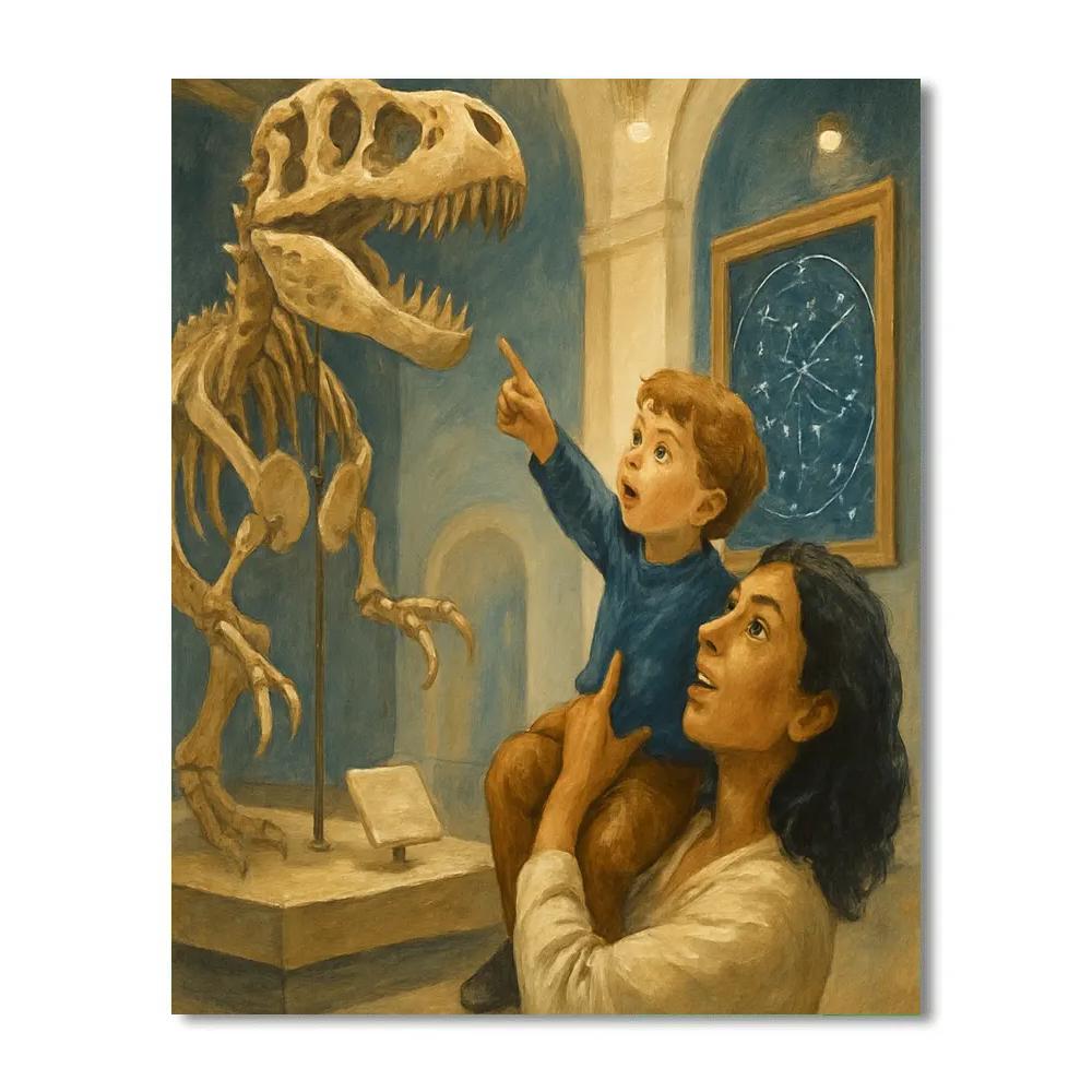 Museum Day Discovery Number painting