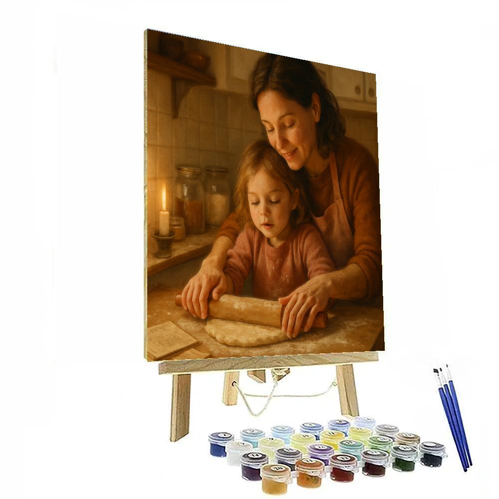 Candlelight Baking Lesson Paint by numbers kits