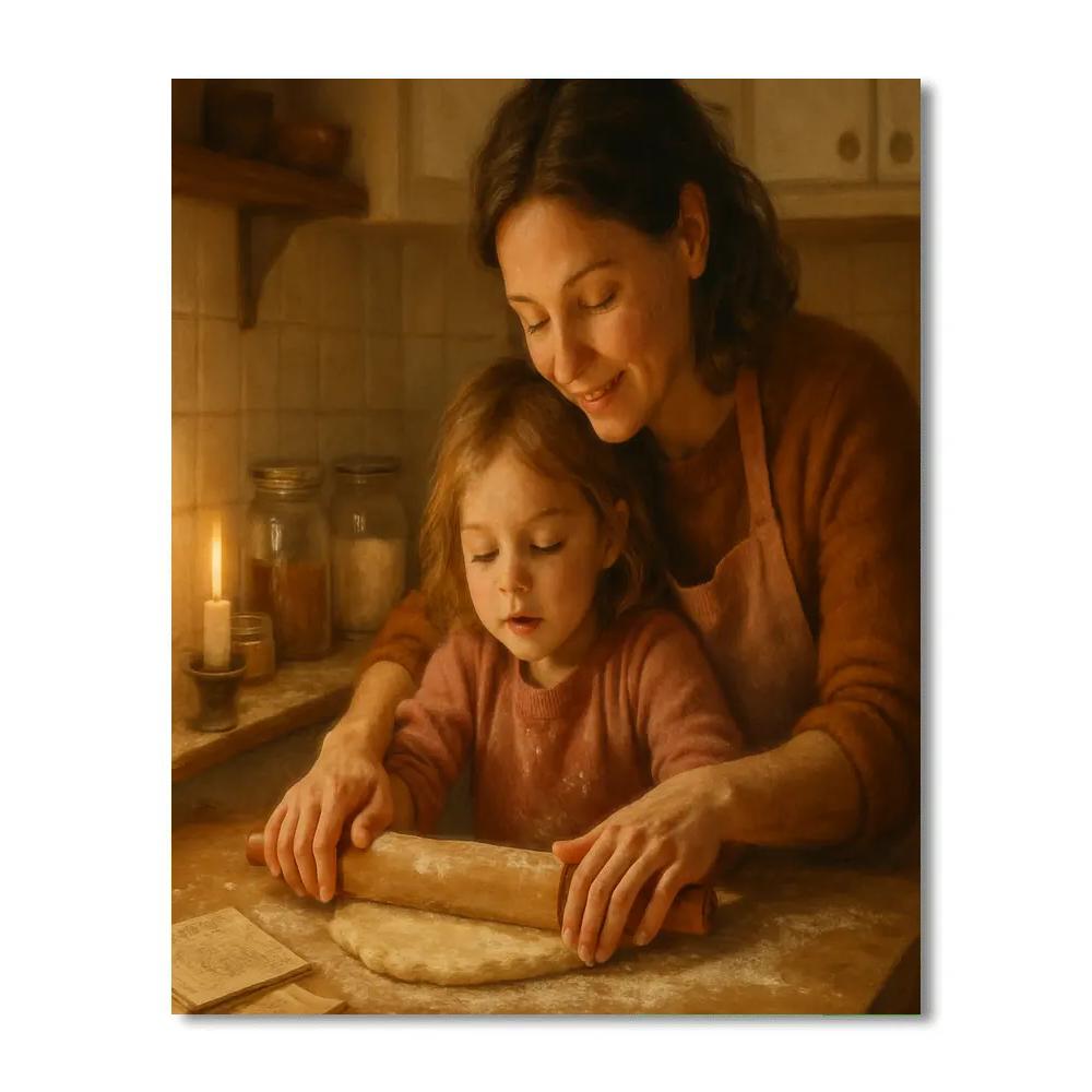 Candlelight Baking Lesson Paint by numbers kits