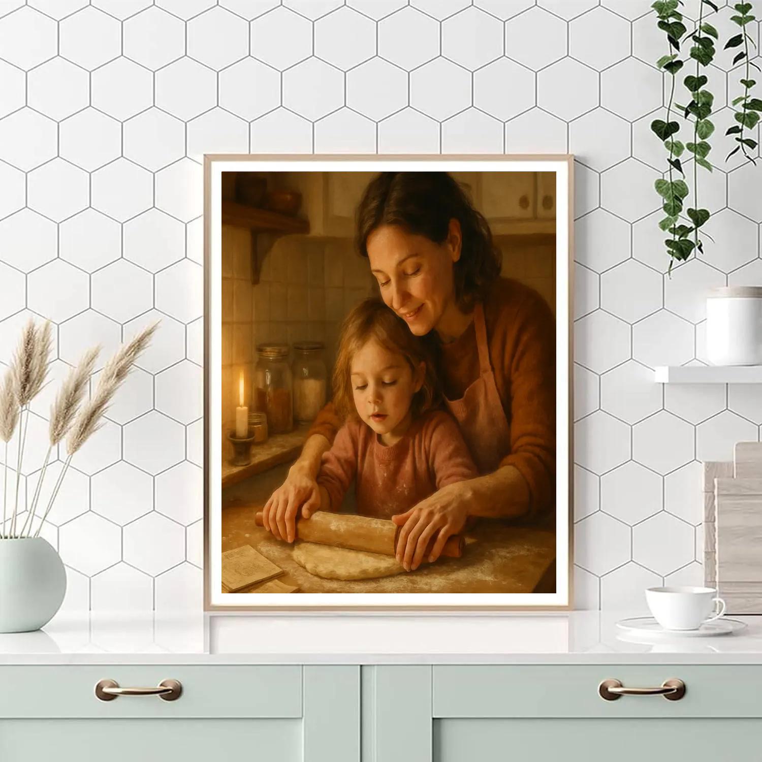 Candlelight Baking Lesson Paint by numbers kits