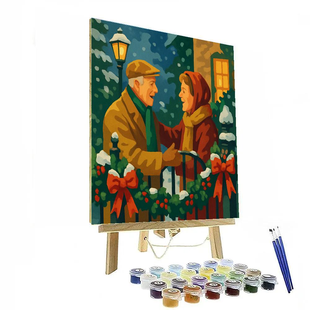 Garlanded Gate Reunion Painting by numbers kit