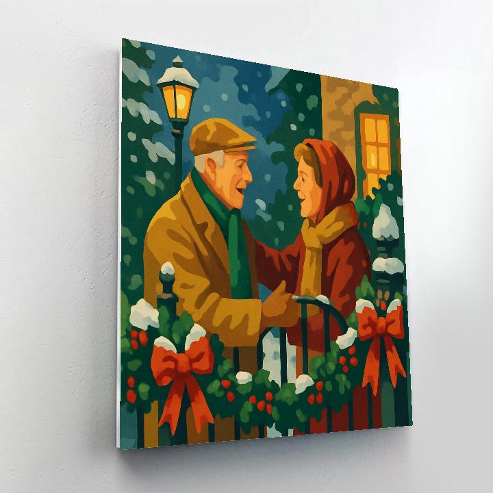 Garlanded Gate Reunion Painting by numbers kit