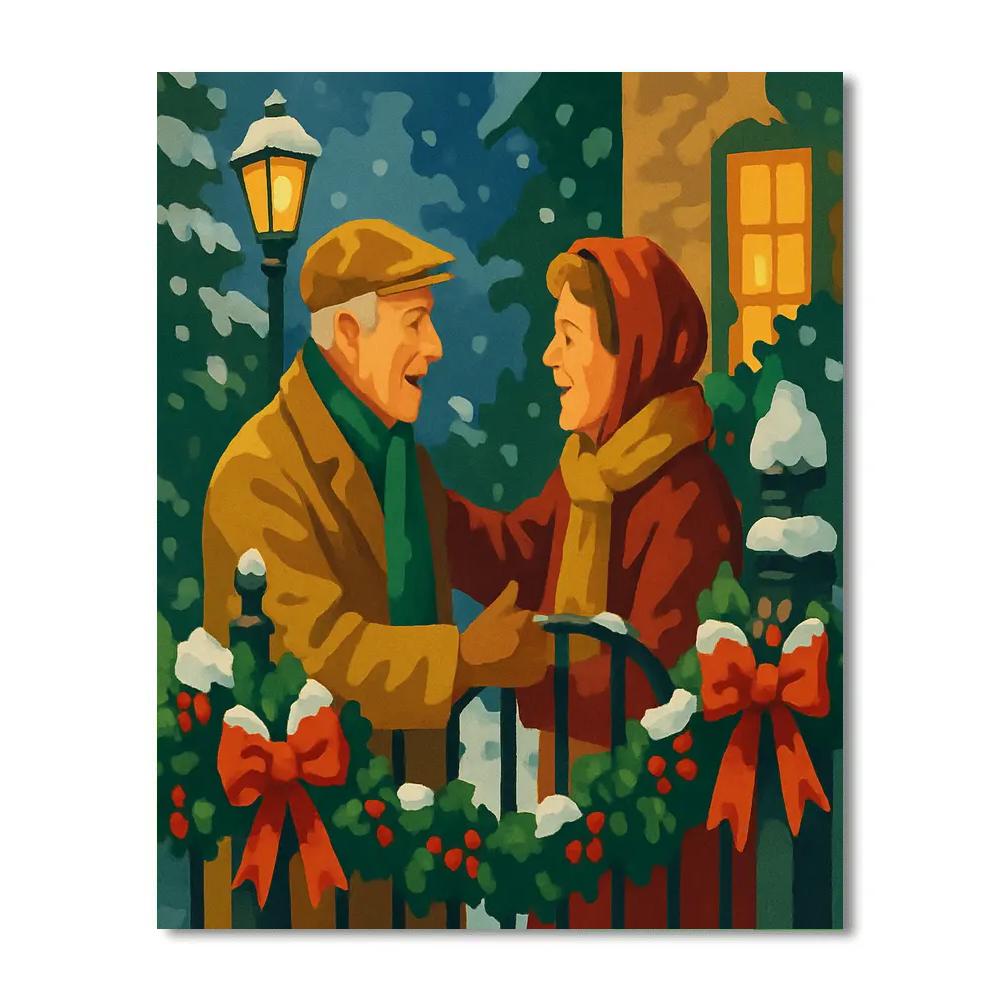 Garlanded Gate Reunion Painting by numbers kit