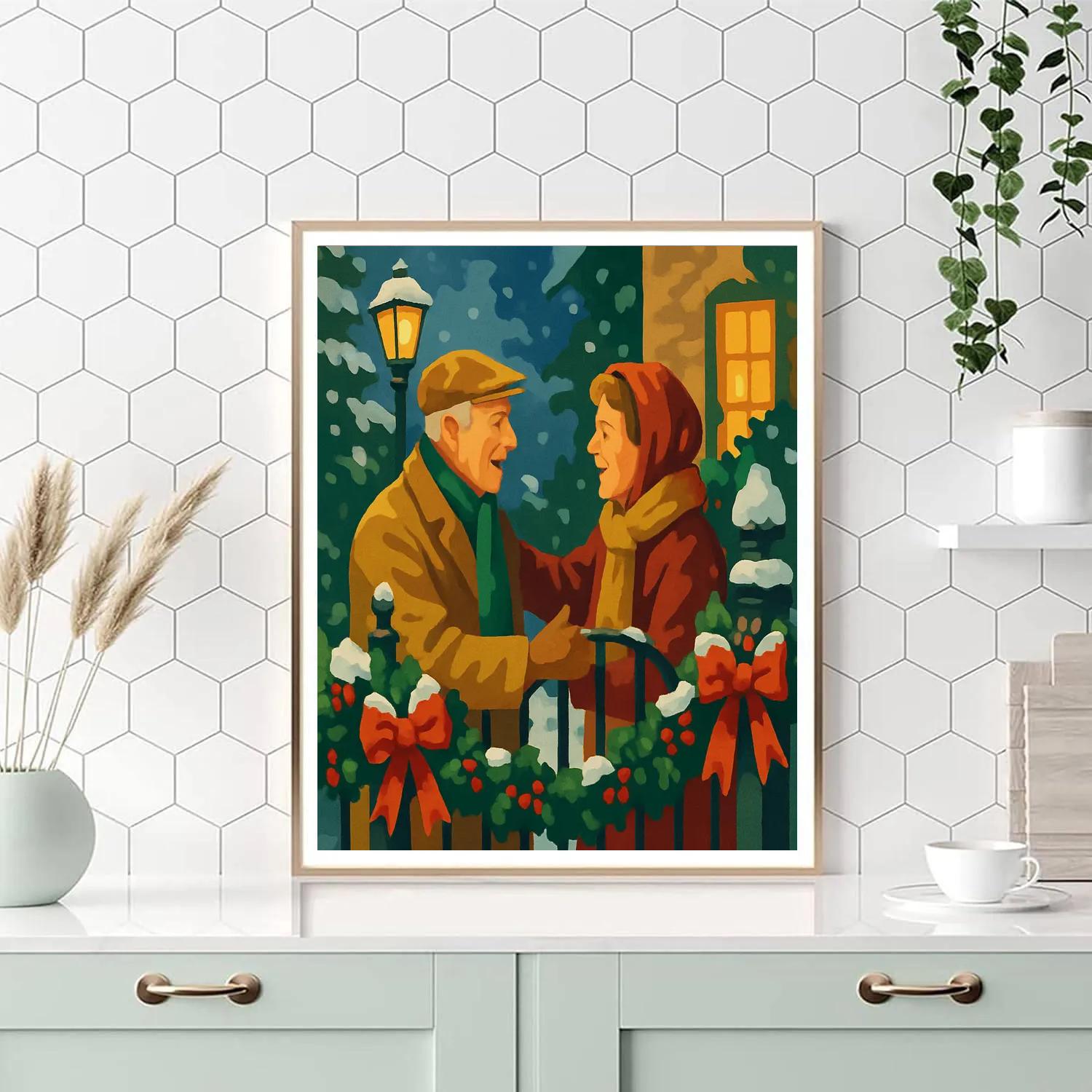 Garlanded Gate Reunion Painting by numbers kit
