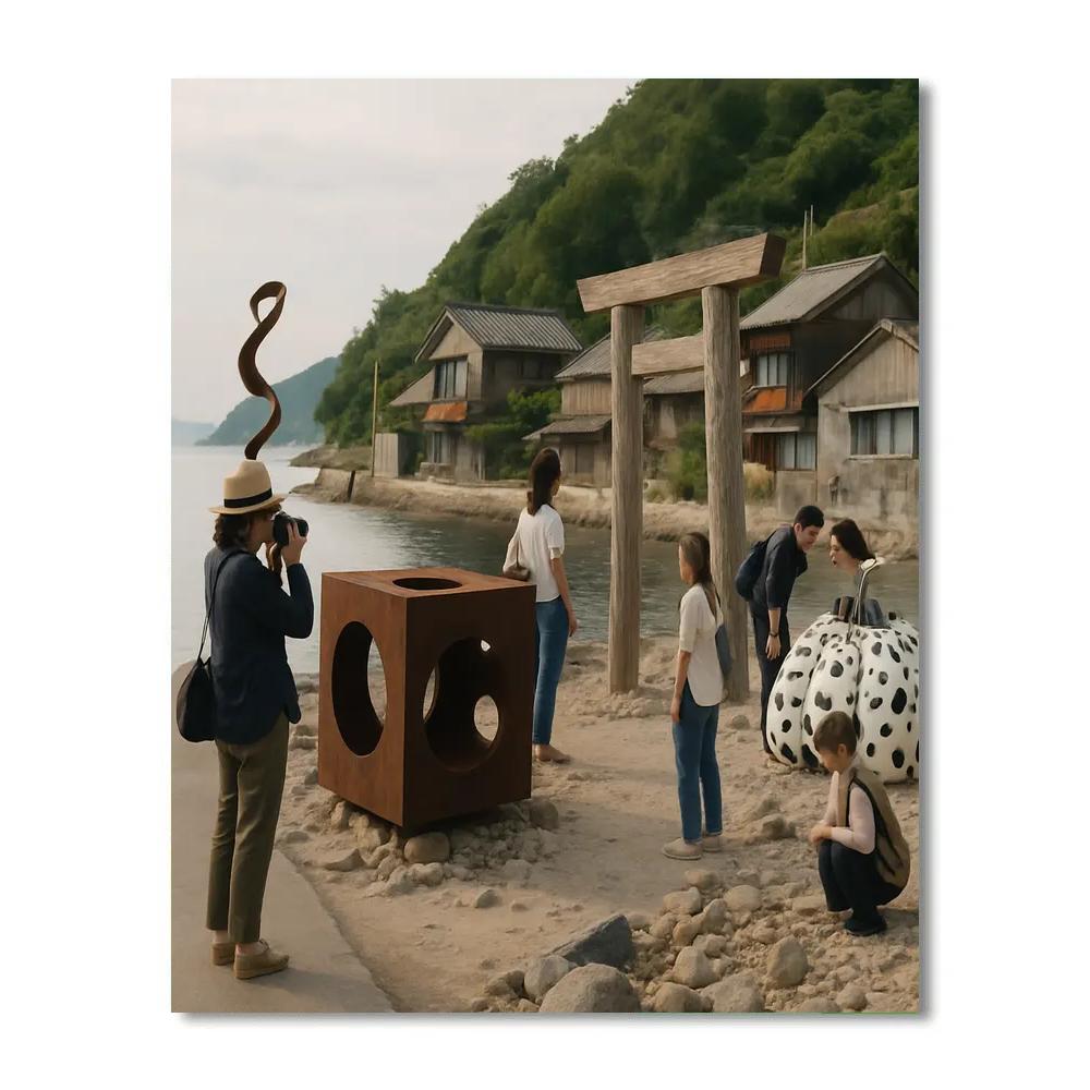 Setouchi Triennale Island Art Festival Paint by numbers art