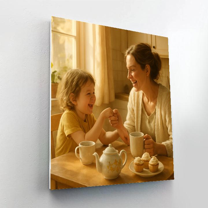 Morning Coffee And Little Laughter paint by numbers