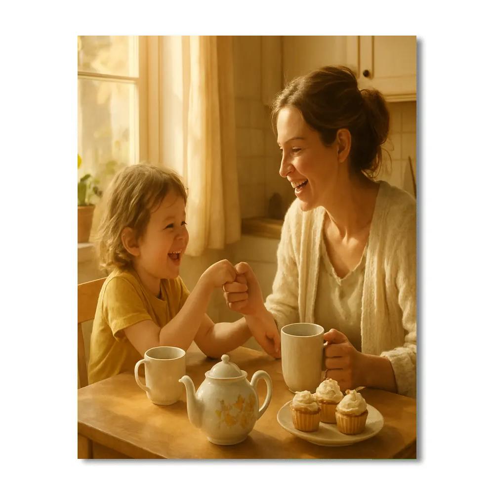 Morning Coffee And Little Laughter paint by numbers