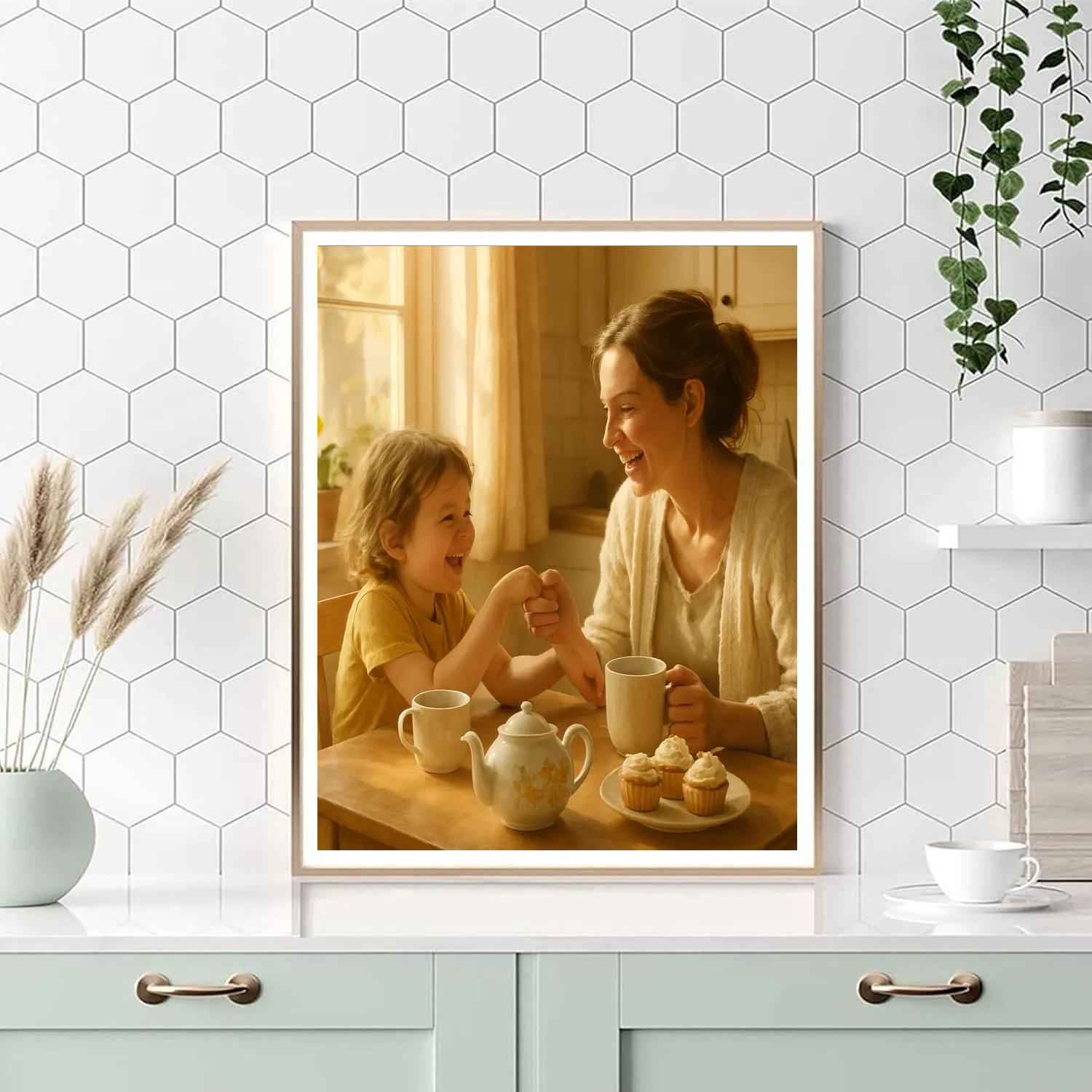 Morning Coffee And Little Laughter paint by numbers