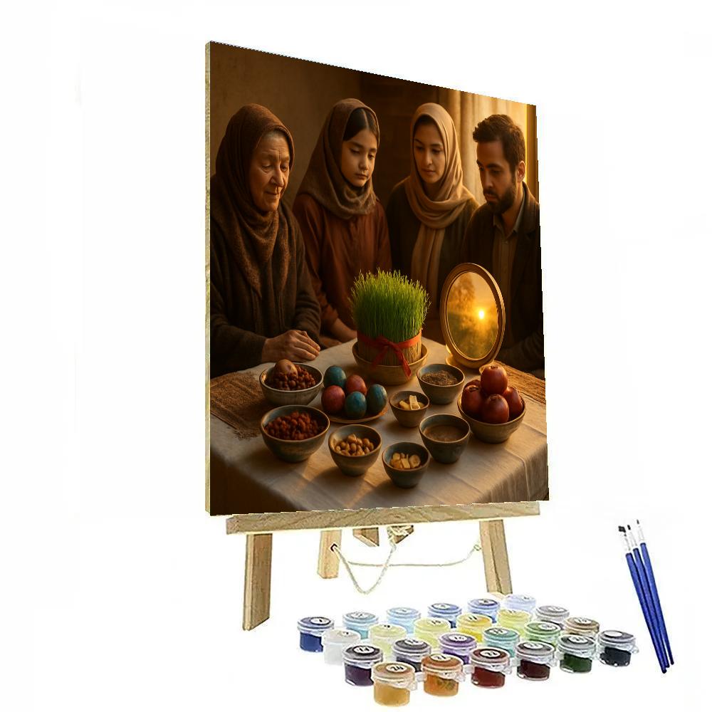 Nowruz Haft Seen Table Celebration Paint by numbers kits