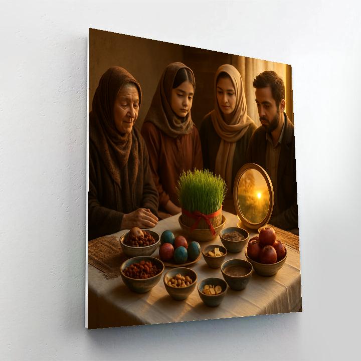 Nowruz Haft Seen Table Celebration Paint by numbers kits