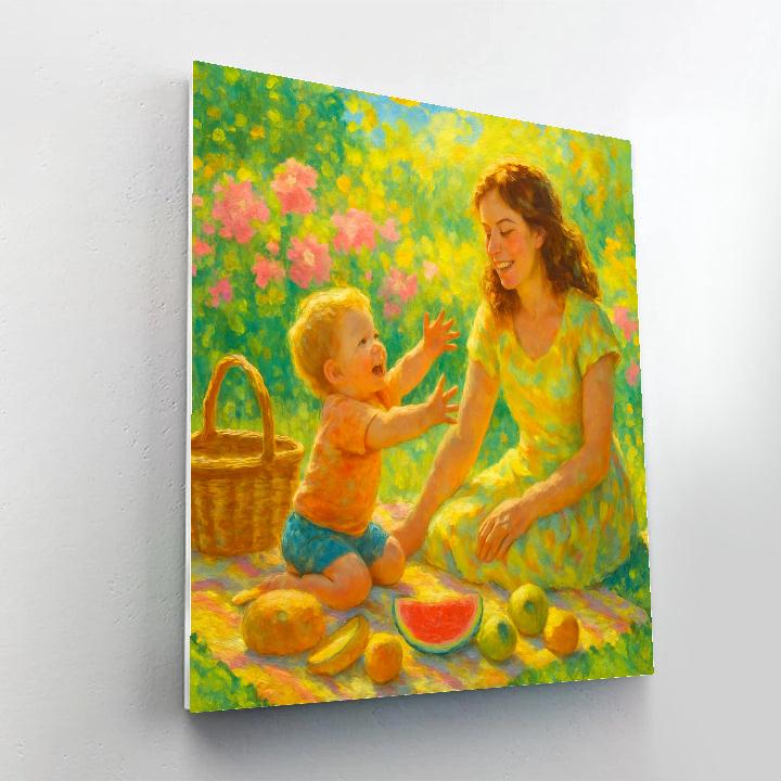 Garden Picnic Of Joyful Togetherness Painting by numbers kit