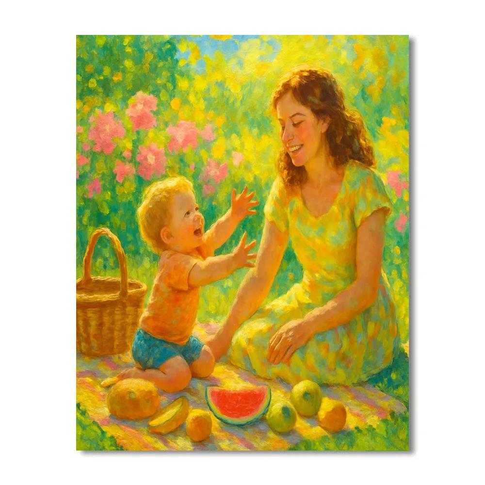 Garden Picnic Of Joyful Togetherness Painting by numbers kit