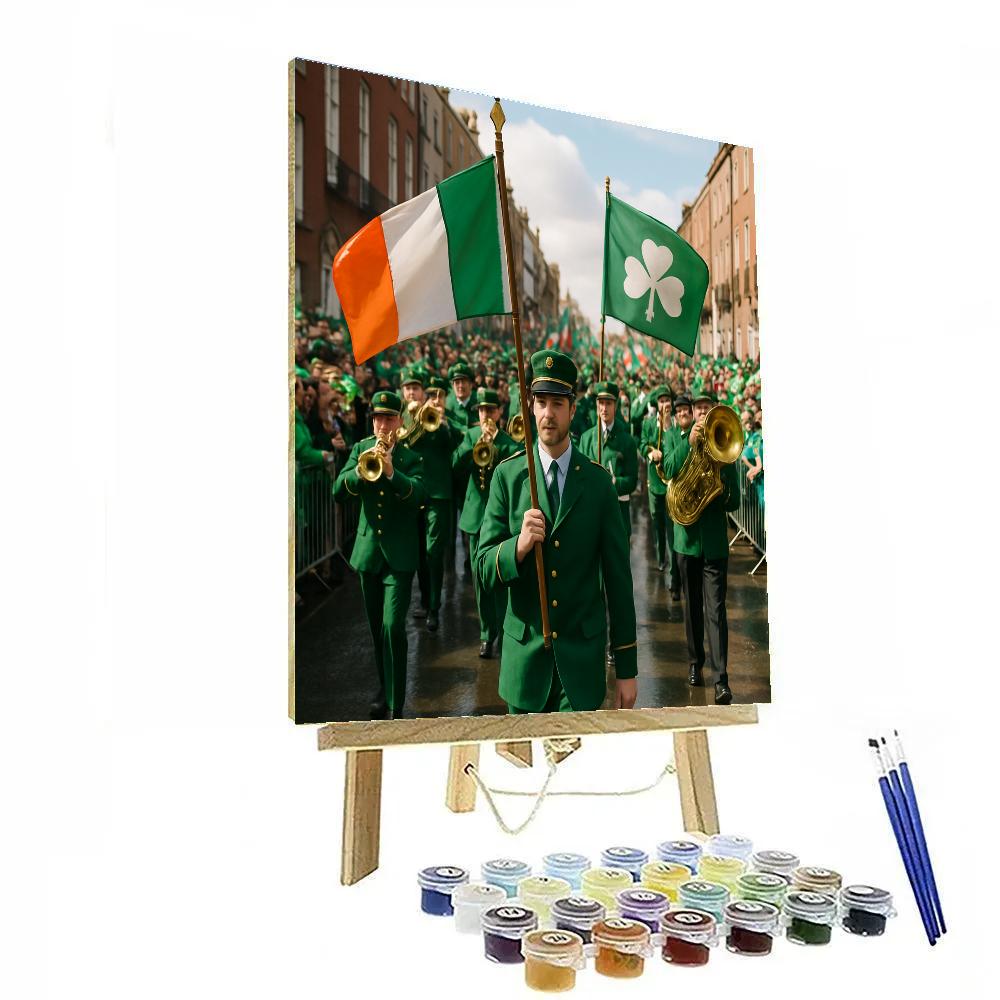 St Patricks Day Parade Dublin Marchers paint by number