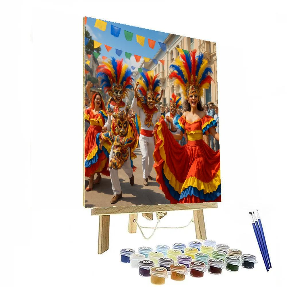 Carnaval De Barranquilla Street Parade paint by numbers