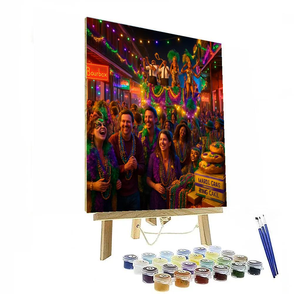 Mardi Gras Celebration On Bourbon Street Paint by numbers kits