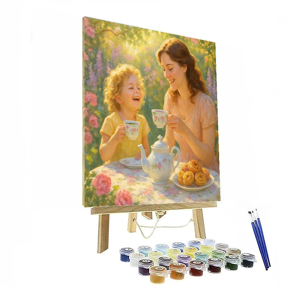 Sunlit Afternoon Tea Celebration Numbered painting kits