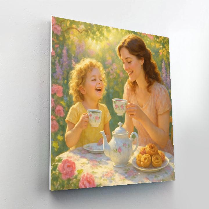 Sunlit Afternoon Tea Celebration Numbered painting kits