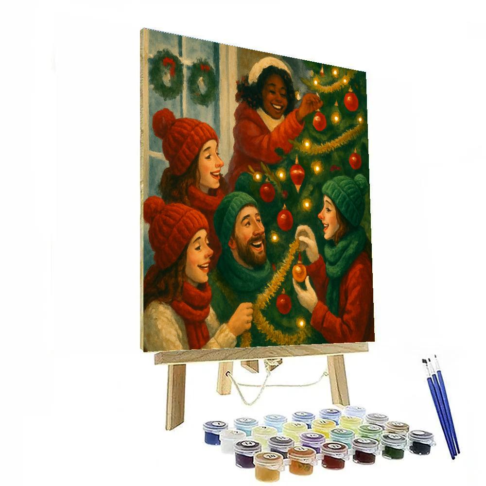 Twinkling Tinsel Troupe paint by numbers