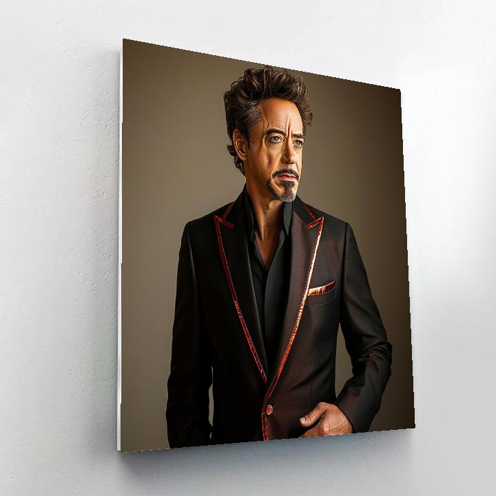 Robert Downey Jr: The Iron Legacy In Quiet Steel Paint by numbers kits