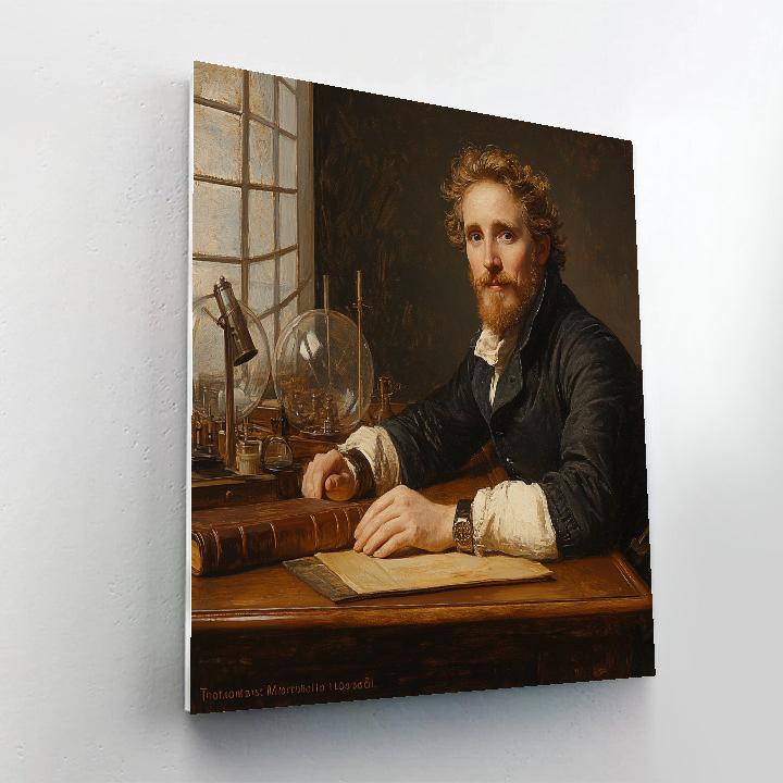 Leonardo Da Vinci Inspired Scholar Portrait Paint by numbers kits